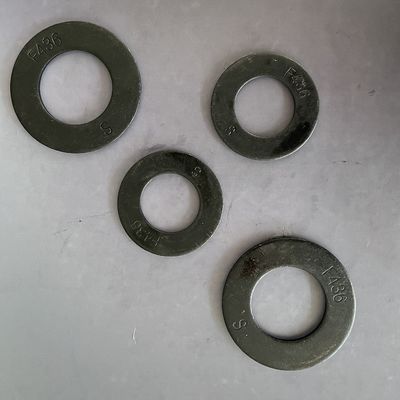 F436 Lavatrice/ Lavatrice in acciaio piatto, 1/4' - 4'', ossido nero